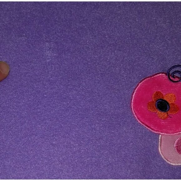 Stephen Joseph Purple Butterfly Baby Blanket Lovey Pink Girl Security Soft AS IS - Picture 3 of 9